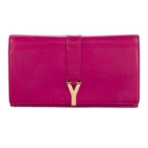 Yves Saint Laurent Pink Leather Wallet